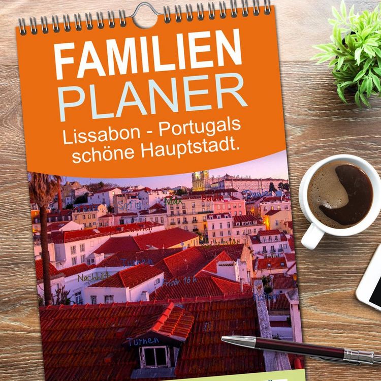 Produktbild: Familienplaner 2026 - Lissabon - Portugals sch&ouml;ne Hauptstadt. mit 5 Spalten (Wandkalender, 21 x 45 cm) CALVENDO