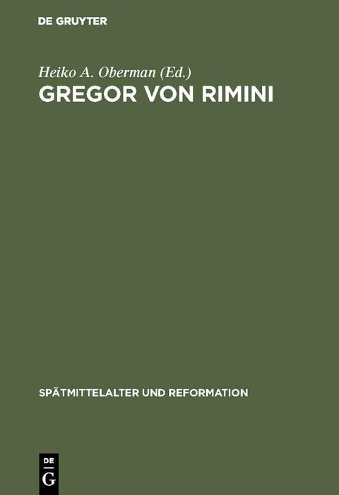 Produktbild: Gregor von Rimini