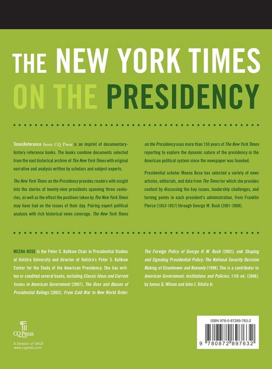Produktbild: The New York Times on the Presidency