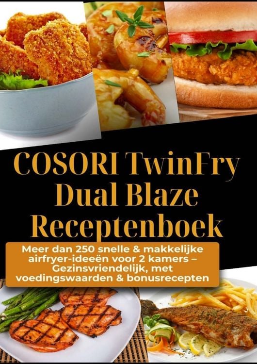 Produktbild: COSORI TwinFry Dual Blaze Receptenboek: Meer dan 250 snelle & makkelijke airfryer-idee&euml;n voor 2 kamers -