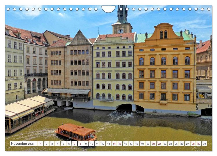 Produktbild: Prag &ndash; Ein perfekter Sommertag in der Goldenen Stadt (Wandkalender 2026 DIN A4 quer), CALVENDO Monatskalender