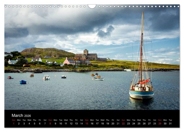 Produktbild: Iona - A Visual Pilgrimage (Wall Calendar 2026 DIN A3 landscape), CALVENDO 12 Month Wall Calendar