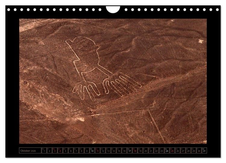 Produktbild: Die NAZCA Linien - Geheimnisvolle Figuren (Wandkalender 2026 DIN A4 quer), CALVENDO Monatskalender