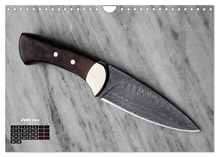 Produktbild: Messer - Leidenschaft in Stahl (Wandkalender 2026 DIN A4 quer), CALVENDO Monatskalender