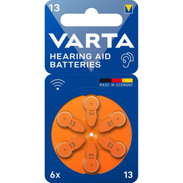 Produktbild: Varta Batterien Hearing Aid 13 6er