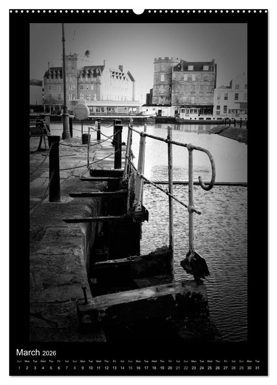 Produktbild: EDINBURGH NOIR (High Quality Premium Wall Calendar 2026 DIN A2 portrait),CALVENDO 12 Month Wall Calendar