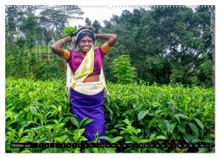 Produktbild: Sri Lanka 2026 &ndash; Exotische Welt (hochwertiger Premium Wandkalender 2026 DIN A2 quer), Kunstdruck in Hochglanz
