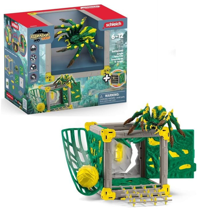Produktbild: Schleich 42678 - Eldrador Creatures, BattleCave Dschungeltarantel, Spielset