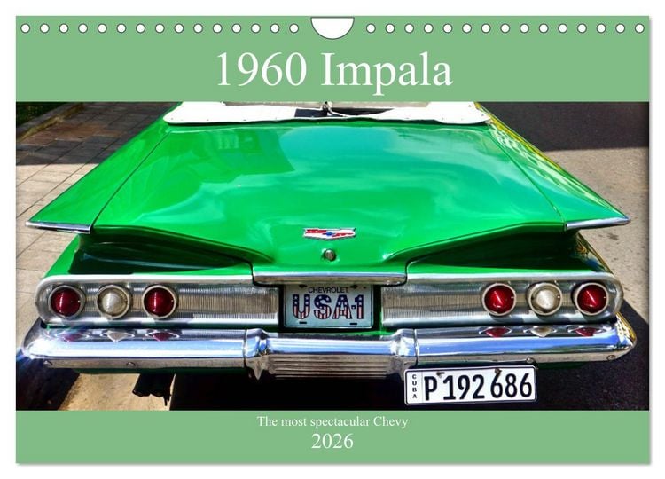 Produktbild: 1960 Impala - The most spectacular Chevy (Wall Calendar 2026 DIN A4 landscape), CALVENDO 12 Month Wall Calendar