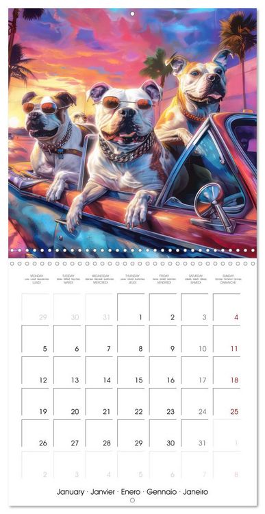 Produktbild: Great Gangster Dogs (Wall Calendar 2026 12 &times; 12 Inch) CALVENDO 12 Month Wall Calendar