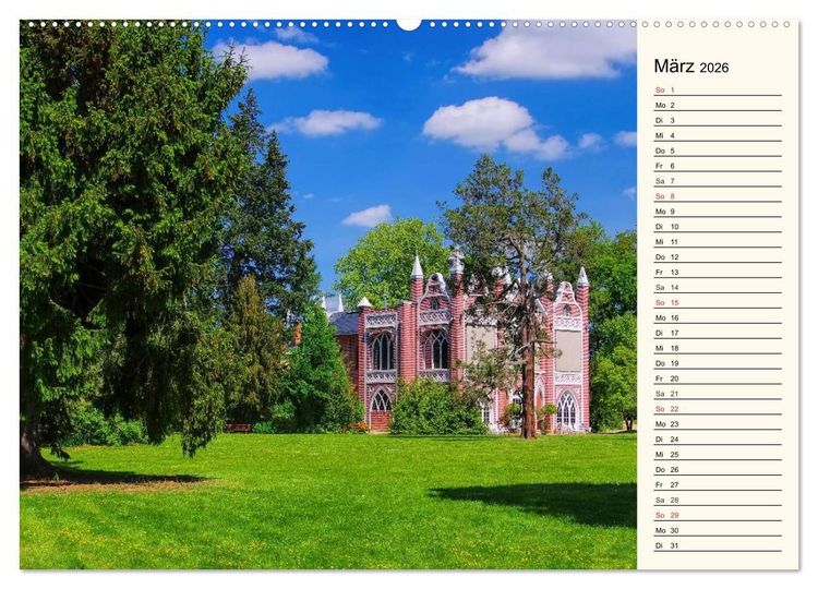 Produktbild: Spaziergang durch den W&ouml;rlitzer Park (Wandkalender 2026 DIN A2 quer), CALVENDO Monatskalender