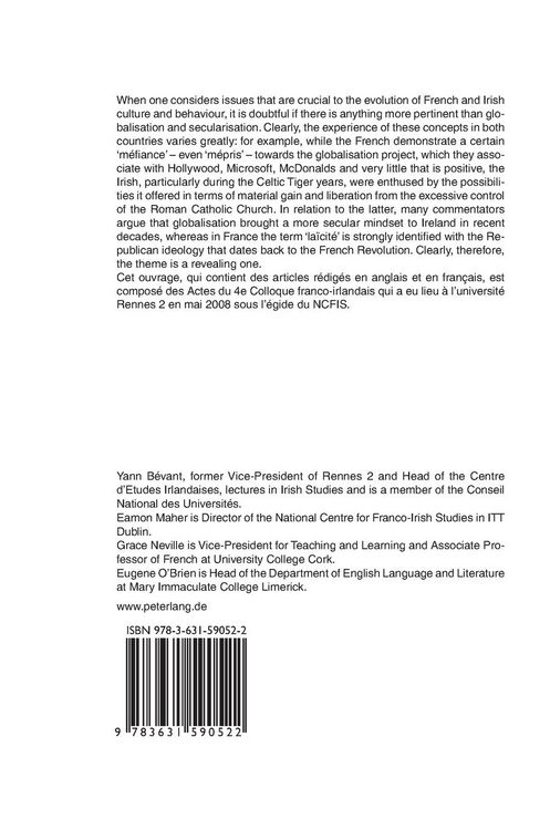 Produktbild: Issues of Globalisation and Secularisation in France and Ireland