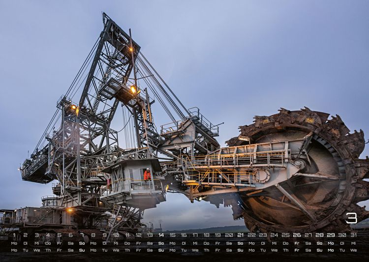 Produktbild: Baumaschinen - gigantische Bauhelfer - 2027 - Kalender DIN A3