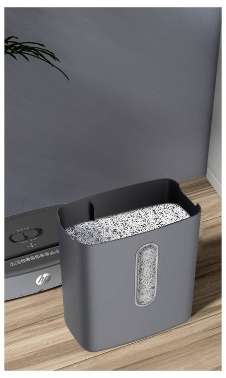 Produktbild: HP OneShred 815CC Aktenvernichter 8 Blatt Partikelschnitt P-4 15 l Vernichtet auch B&uuml;roklammern, Heftklammern, Kreditkarte