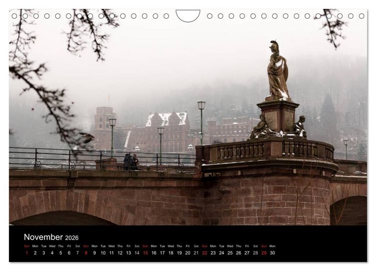 Produktbild: Heidelberg - Views of a City (Wall Calendar 2026 DIN A4 landscape), CALVENDO 12 Month Wall Calendar