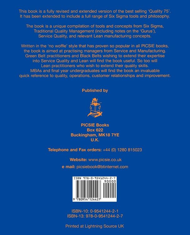 Produktbild: Six SIGMA and the Quality Toolbox