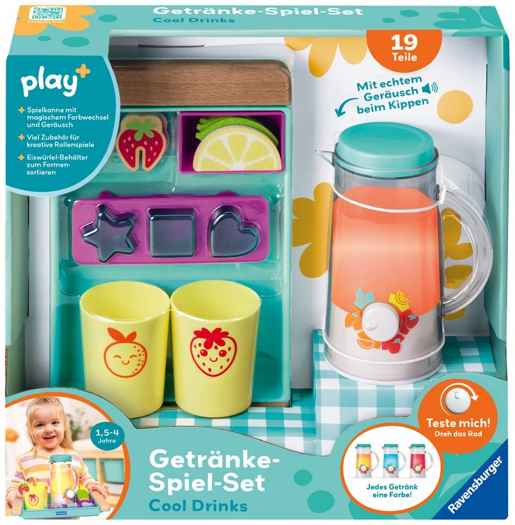 Produktbild: Play+ Getr&auml;nke-Spiel-Set: Cool Drinks - ab 1,5 Jahre