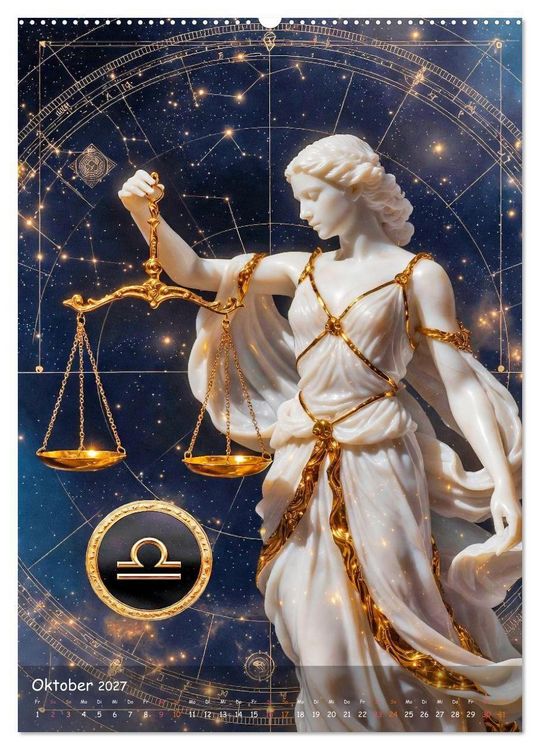 Produktbild: Zodiac Cosmos (Wandkalender 2027 DIN A2 hoch), CALVENDO Monatskalender