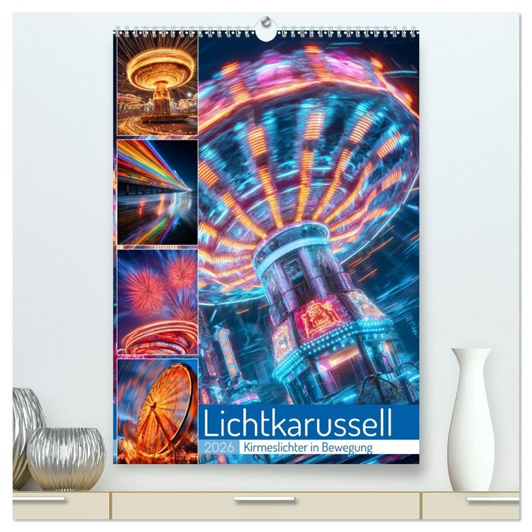 Produktbild: Lichtkarussell (hochwertiger Premium Wandkalender 2026 DIN A2 hoch), Kunstdruck in Hochglanz