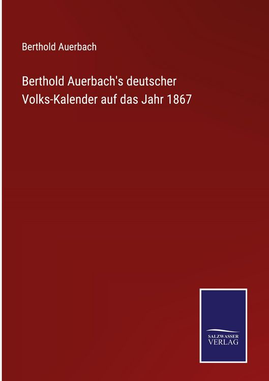Produktbild: Berthold Auerbach's deutscher Volks-Kalender auf das Jahr 1867