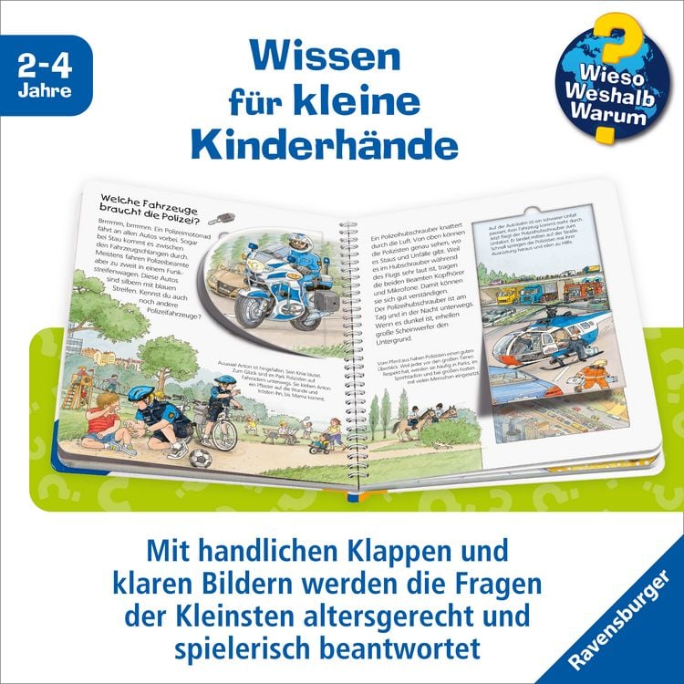 Produktbild: Die Polizei / Wieso? Weshalb? Warum? Junior Bd. 18