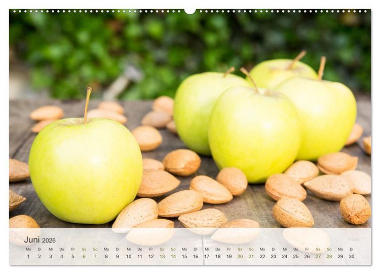 Produktbild: ApfelZEIT - Nat&uuml;rlich k&ouml;stlich (hochwertiger Premium Wandkalender 2026 DIN A2 quer), Kunstdruck in Hochglanz