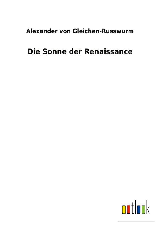 Produktbild: Die Sonne der Renaissance