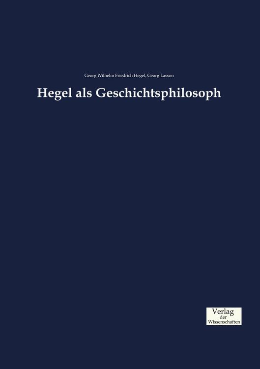 Produktbild: Hegel als Geschichtsphilosoph