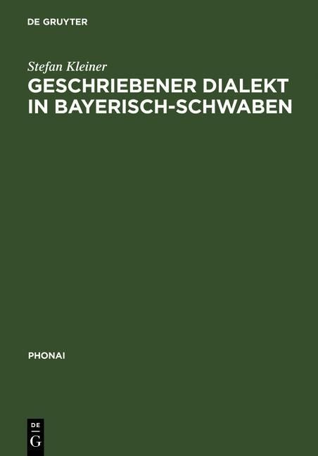 Produktbild: Geschriebener Dialekt in Bayerisch-Schwaben