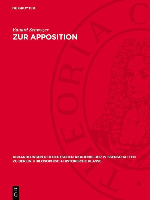 Produktbild: Zur Apposition