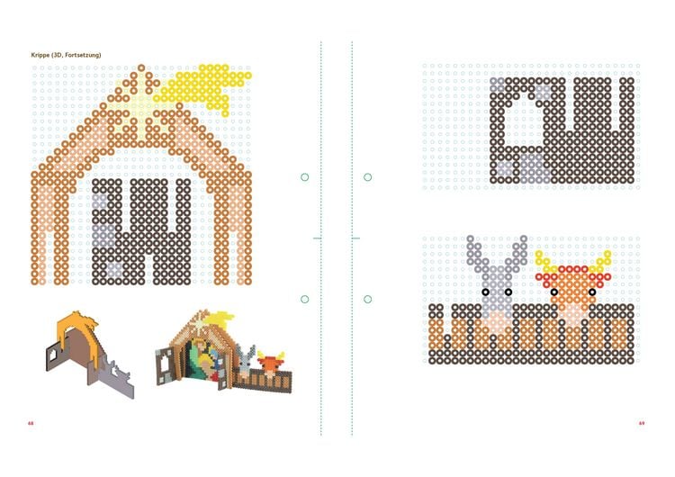 Produktbild: Mein buntes Vorlagenbuch: B&uuml;gelperlen Weihnachten. &Uuml;ber 140 Motive