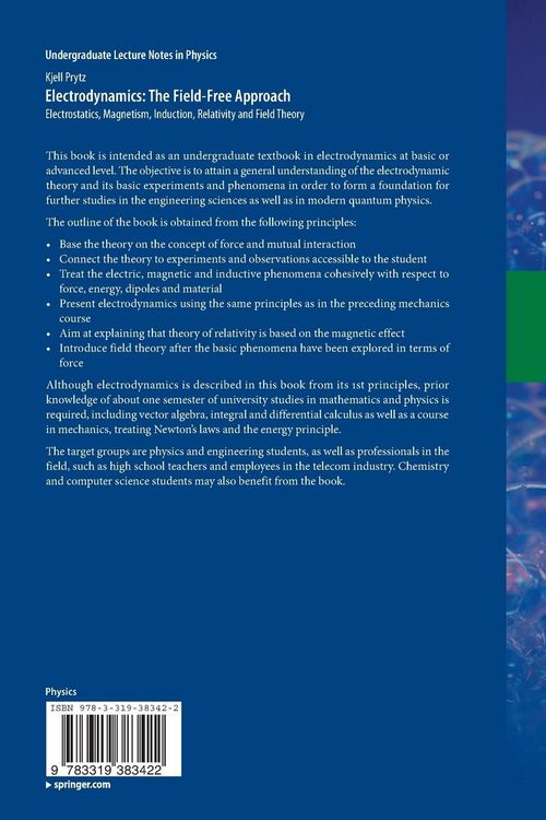 Produktbild: Electrodynamics: The Field-Free Approach