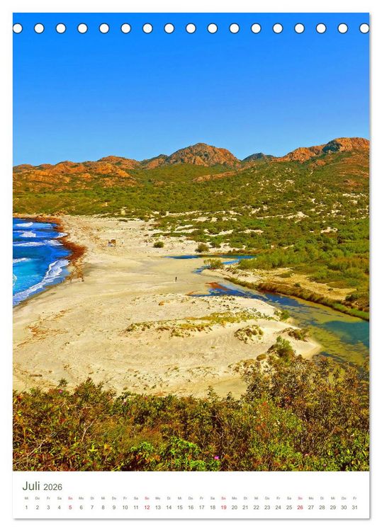 Produktbild: Outdoor auf Korsika - Wanderparadies im Mittelmeer (Tischkalender 2026 DIN A5 hoch), CALVENDO Monatskalender