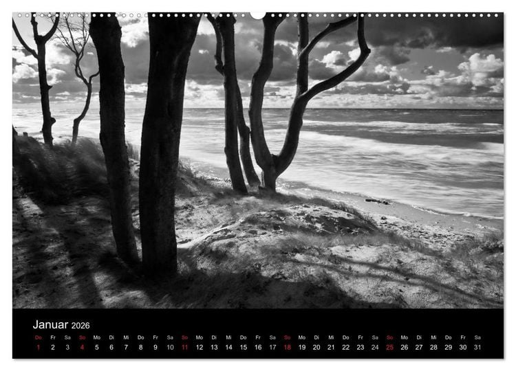 Produktbild: Strandspaziergang an der Ostsee (hochwertiger Premium Wandkalender 2026 DIN A2 quer), Kunstdruck in Hochglanz