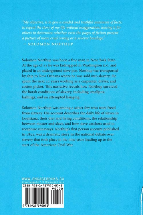 Produktbild: Twelve Years a Slave (the Original Book from Which the 2013 Movie '12 Years a Slave' Is Based) (Illustrated)