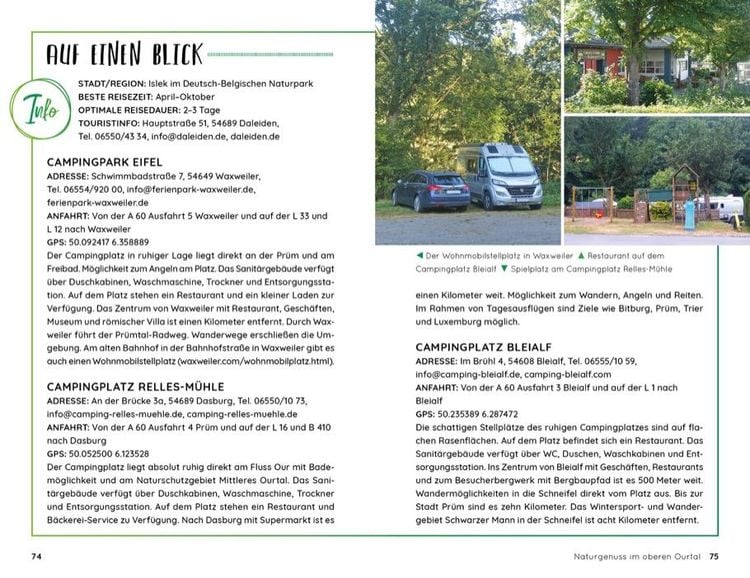Wochenend und Wohnmobil - Kleine Auszeiten in der Eifel