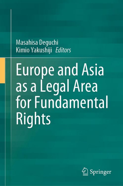 Produktbild: Europe and Asia as a Legal Area for Fundamental Rights