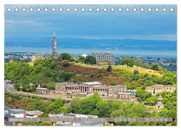 Produktbild: So sch&ouml;n ist Edinburgh (Tischkalender 2026 DIN A5 quer), CALVENDO Monatskalender
