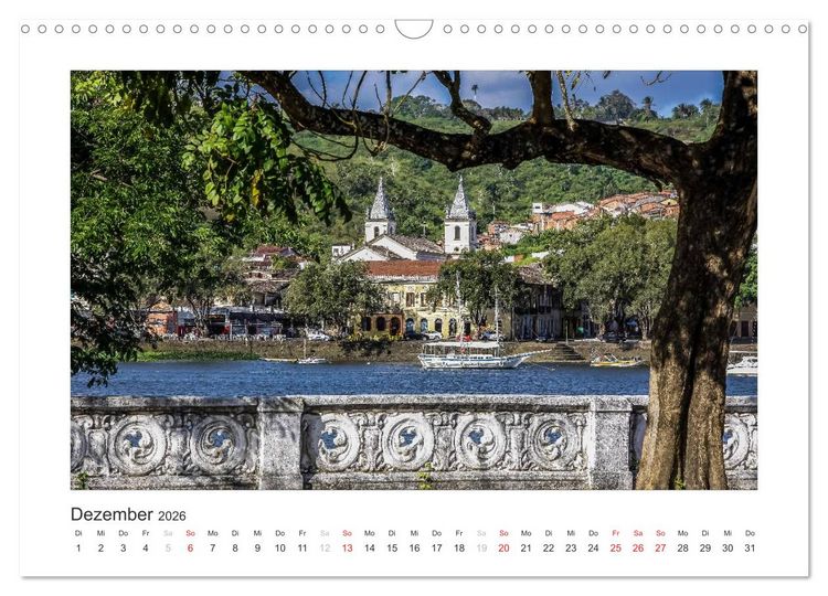 Produktbild: Brasilien 2026 Bahia - die Wiege Brasiliens (Wandkalender 2026 DIN A3 quer), CALVENDO Monatskalender