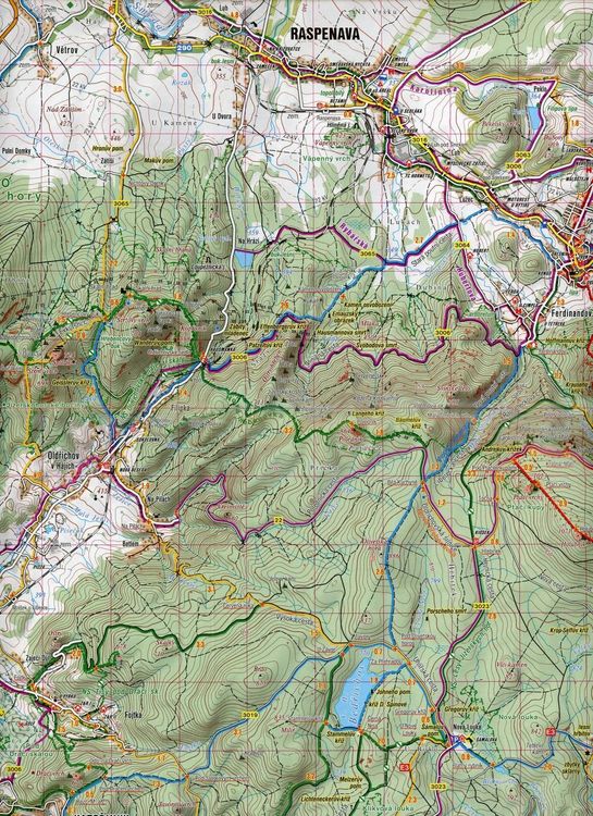 Produktbild: Wanderkarte Tschechien Jizerske hory, Frydlantsko 1 : 40 00