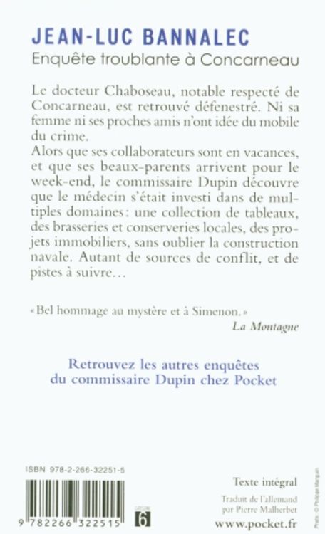 Produktbild: Enqu&ecirc;te troublante &agrave; Concarneau