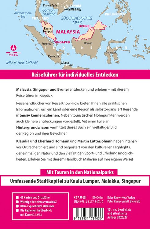 Produktbild: Reise Know-How Reisef&uuml;hrer Malaysia mit Singapur und Brunei