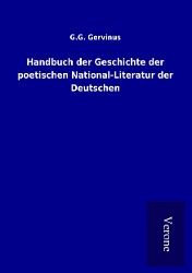 Produktbild: Handbuch der Geschichte der poetischen National-Literatur der Deutschen