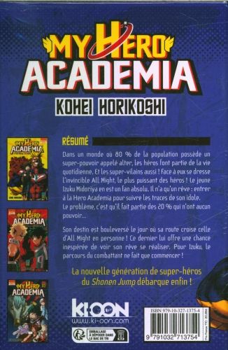 Produktbild: My hero academia : coffret tomes 1 &agrave; 3