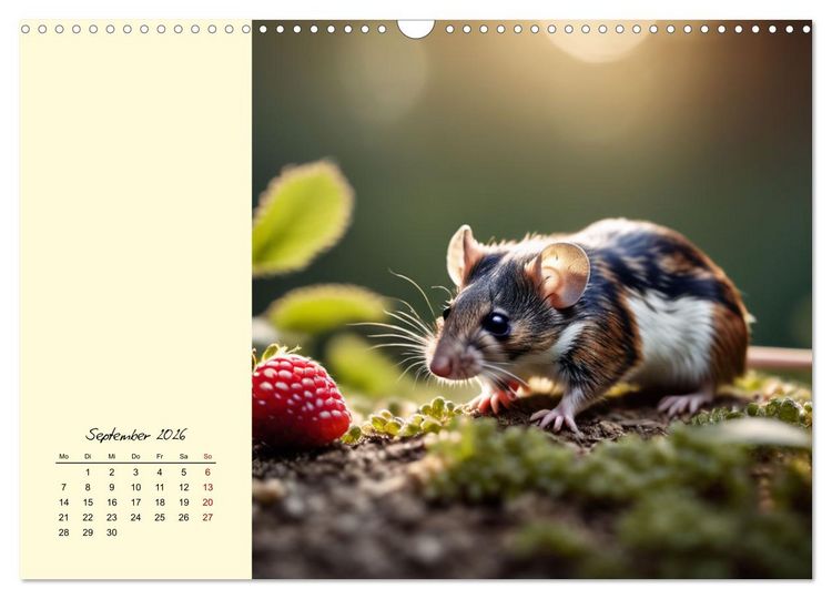 Produktbild: Goldige M&auml;use im Gr&uuml;nen (Wandkalender 2026 DIN A3 quer), CALVENDO Monatskalender