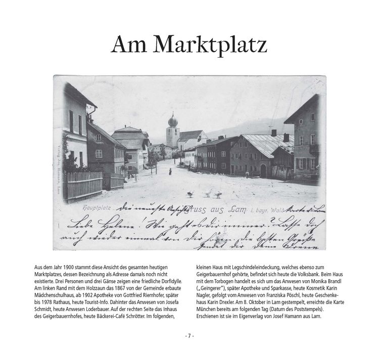 Produktbild: Frejas en da Lam. Der Markt Lam in historischen Ansichtskarten ab 1893