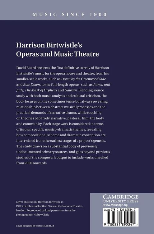 Produktbild: Harrison Birtwistle's Operas and Music Theatre