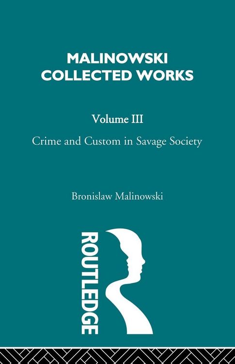 Produktbild: Crime and Custom in Savage Society