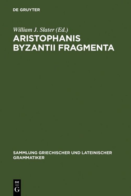 Produktbild: Aristophanis Byzantii Fragmenta