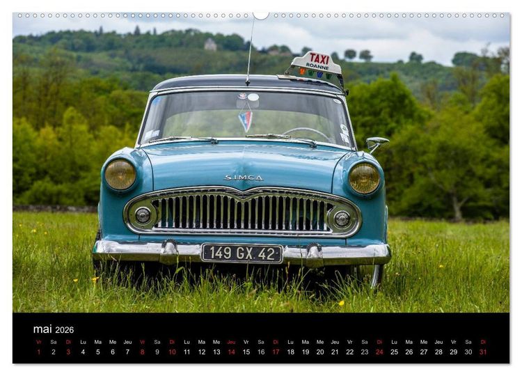 Produktbild: AUTO MOBILE (Calendrier mural 2026 DIN A2 vertical) calendrier de bureau